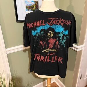 Michael Jackson Vintage Style Thriller Graphic T-Shirt - Black